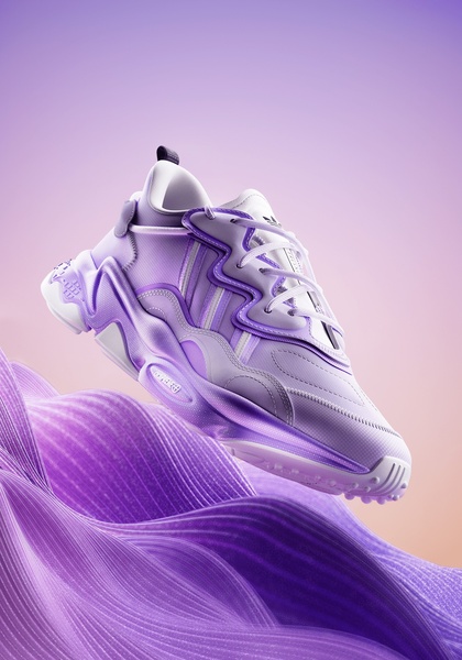 athletic sneakers, running shoes, casual shoes, walking shoes, low top sneakers, bestseller push, brand awareness, minimalist, editorial, calm, fresh, purple, pastel